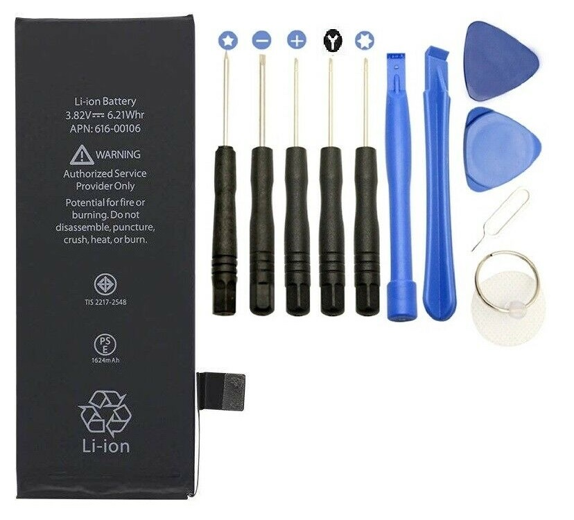 iphone-SE-battery-2016-1st-generation-and-tools.png Apple Battery 1624mAh 82V - Image 1